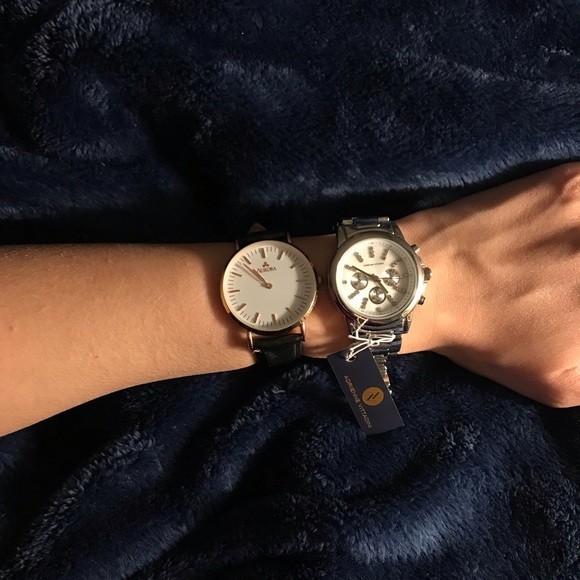 Adrienne Vittadini Crystal Chronograph Watch NEW - Picture 7 of 8